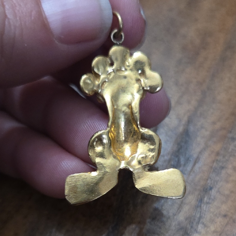 Gold Frog Pendant - Picture 2 of 2
